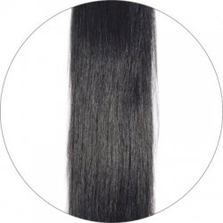 #1 Schwarz, 55cm, 220g, Clip In Extensions Volume