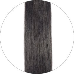 #1B Schwarzbraun, 60cm, 50g , Tape Extensions, Single drawn