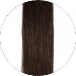 #2 Dunkelbraun, 50cm, 110g, Clip In Extensions