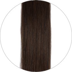 #2 Dunkelbraun, 60cm, 50g , Tape Extensions, Single drawn