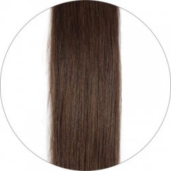 #4 Schokoladebraun, 60cm, 120g, Clip In Extensions