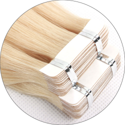 #1001 Platin-Asche, 60cm, 60g , Tape Extensions, Single drawn