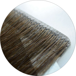 #8 Braun, 50 cm, Injection, Double drawn Tape Extensions
