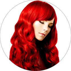 #64 Helles Rot, 60cm, 50g , Tape Extensions, Double drawn