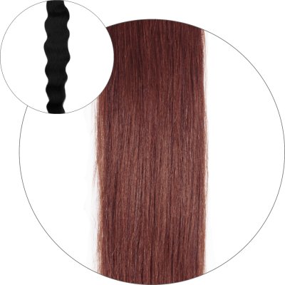 #33 Rotbraun, 50 cm, Natural wave Ponytail