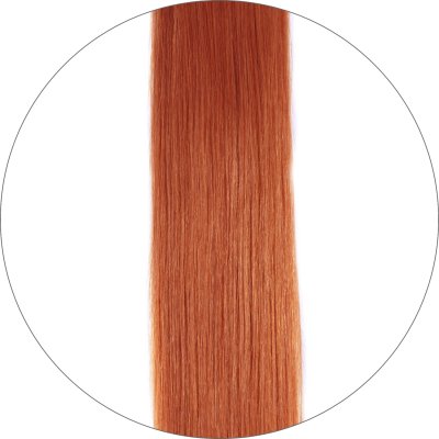 #350 Kupferrot, 50cm, 50g , Tape Extensions, Single drawn