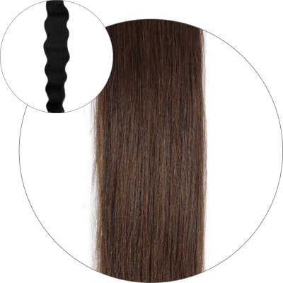 #4 Schokoladebraun, 50 cm, Natural wave Ponytail
