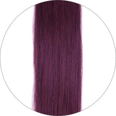 #530 Burgund, 60 cm, Double drawn Tape Extensions