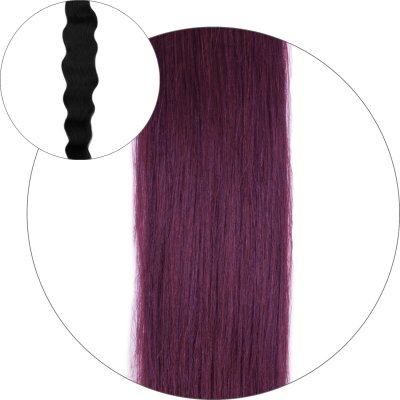 #530 Burgund, 50 cm, Natural wave Ponytail