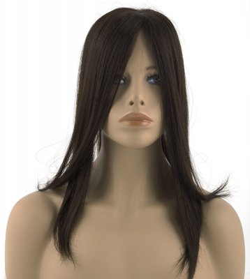#1B Schwarzbraun, 40cm, 60g, Top Piece
