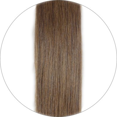 #8 Braun, 30 cm, Double drawn Tape Extensions