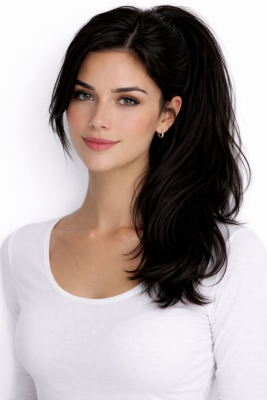 #1 Schwarz, 50cm, 90g, Ponytail